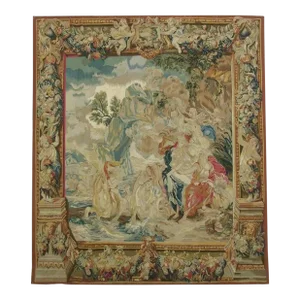 Vintage Tapestry Depicting Angels