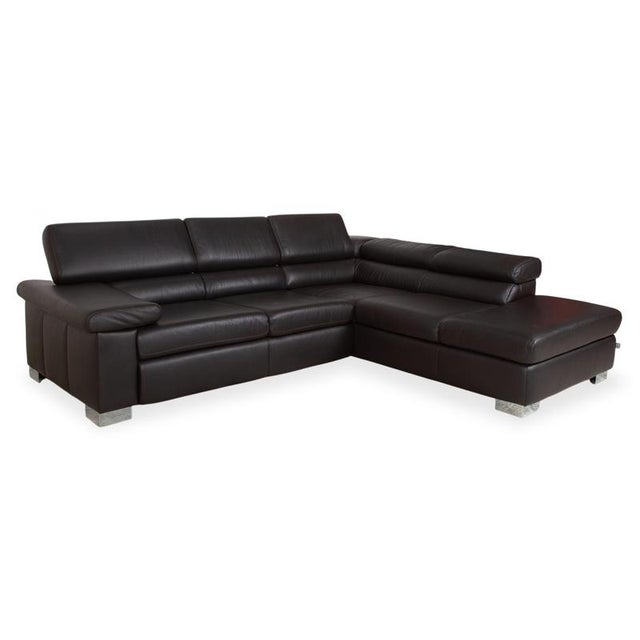 Courage Corner Sofa in Brown Leather from Ewald Schillig For Sale - Image 4 of 18