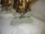 Ceramic Vintage Italy Dolphin Base & Double Snake Handle Gold & Grey Vases- a Pair For Sale - Image 7 of 13