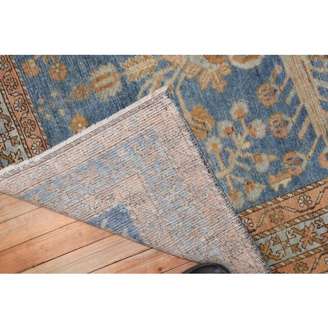 Blue Antique Persian Lilihan Rug - 3'7" x 4'11" For Sale - Image 8 of 9