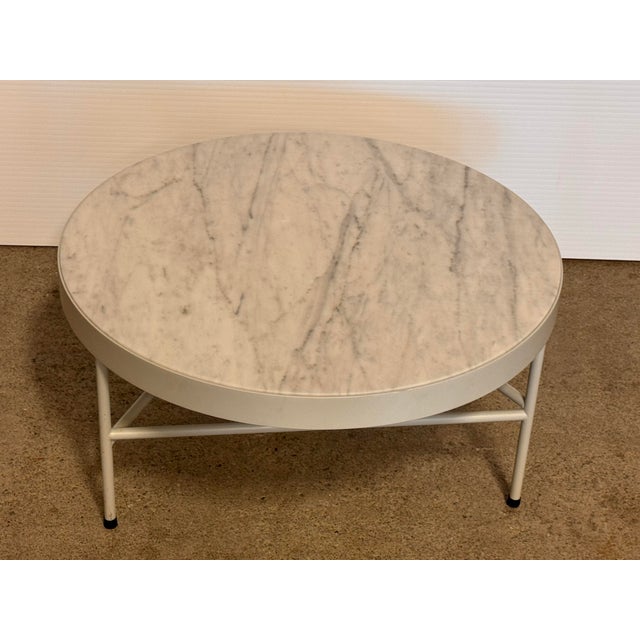 Stone Ferm Living Carrara Marble Coffee/Side Table For Sale - Image 7 of 12