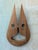 1970s Vintage Mid-Century Modern Abstract Teak Wood Wall Masks - A Pair For Sale - Image 4 of 12