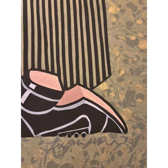Mid-Century Modern Juarez Machado Signed Limited Edition Serigraph – Champagne Dialogue For Sale - Image 3 of 4