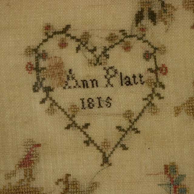 Antique Sampler, 1815, by Ann Platt Aged 11 For Sale - Image 6 of 18