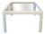 Mid-Century Coffee Table in White Lacquered Wood with Glass Top, 1960s For Sale