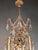 1940s Italian Baroque Revival Crystal Chandelier Rose Pink Crystals Original Candle For Sale - Image 12 of 13