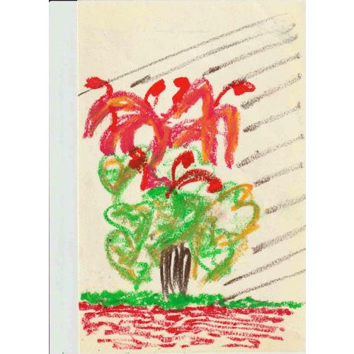 Alfredo Pizzi, Abstract 4 Drawing, Oil Pastel on Canson Paper, 2010 For Sale