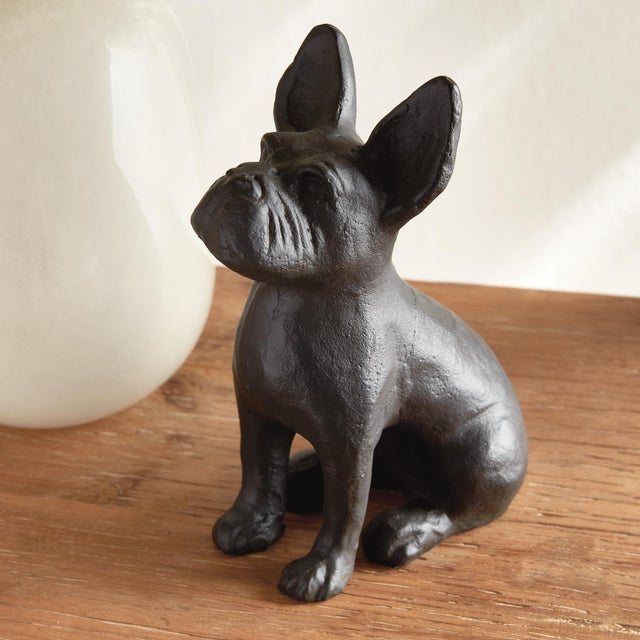 Black Good Boy Dog Sculpture For Sale - Image 8 of 8