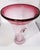 Glass Vintage Sergio Pagnin Chalet Art Glass Cranberry Vase, Original Sticker For Sale - Image 7 of 9
