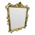 Vintage Hollywood Regency Gilt Metal Rococo Vanity Mirror For Sale