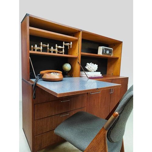 1960s Vintage Dutch Secretary Cabinet by Cees Braakman for Pastoe, 1960s For Sale - Image 5 of 9