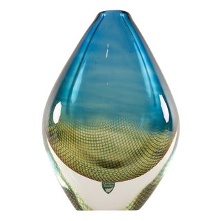 Mid-Century Kraka Glass Vase by Sven Palmqvist for Orrefors, 1960s For Sale