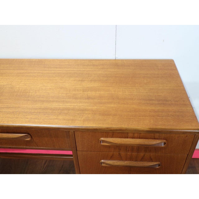 Wood 1960s Mid Century Modern Vintage Teak Vanity Desk by G Plan Dansih Style Dresser For Sale - Image 7 of 11