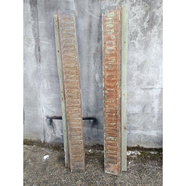Antique Patinated Metal Shutters, 1920s, Set of 12 For Sale - Image 13 of 16