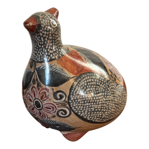 Antique Mexican Tonalá Quail Bird by Amado Galván