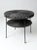 Mid-Century Black Wicker Side Table For Sale - Image 9 of 10
