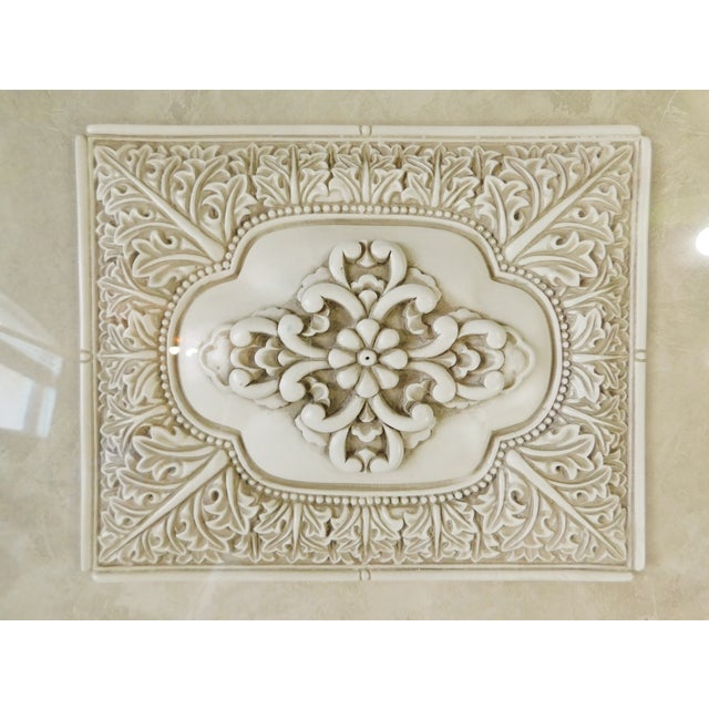 Large Pair Bombay Company Imperial Motif II Gold Framed Shadowbox Wall