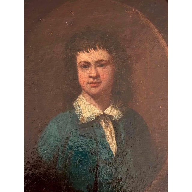 French Louis XV Artist, Portrait, 1800s, Oil Painting, Framed For Sale - Image 5 of 16