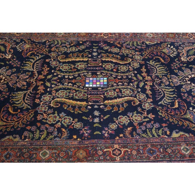 Textile Antique Mohajeran Sarouk Rug 4'5'' X 6'8'' For Sale - Image 7 of 10
