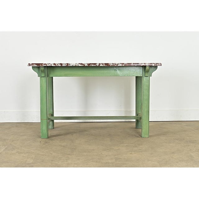 French 19th Century Marble-top Work Table For Sale - Image 9 of 16