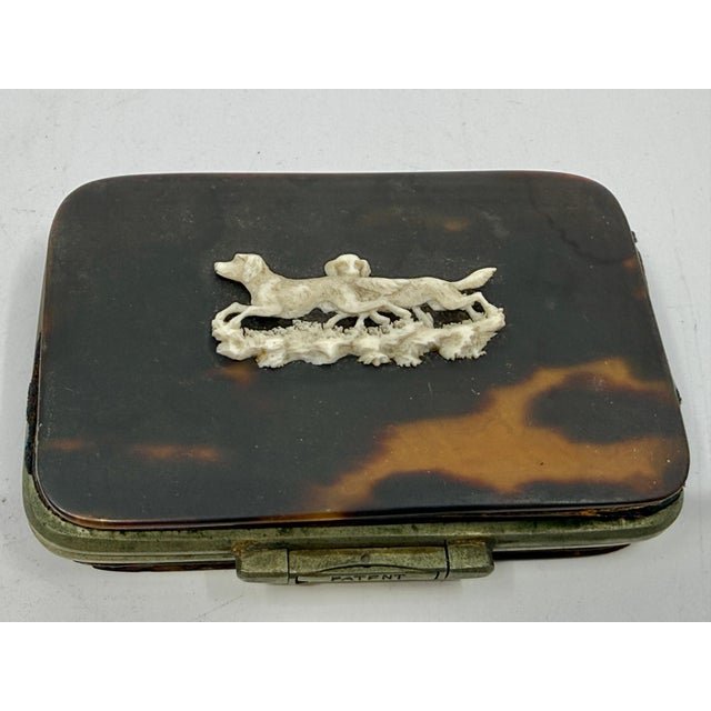 19th Century Set of 3 Victorian Horn Snuff or Trinket Boxes For Sale - Image 11 of 18