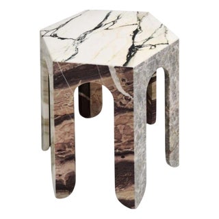 Sesto TSCF Hexagonal Coffee Table in Various Marbles by Bufalini Marmi For Sale