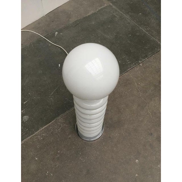 Metal Mid-Century Space Age Glass Floor Lamp by Carlo Nason for JBS, 1960s For Sale - Image 7 of 18