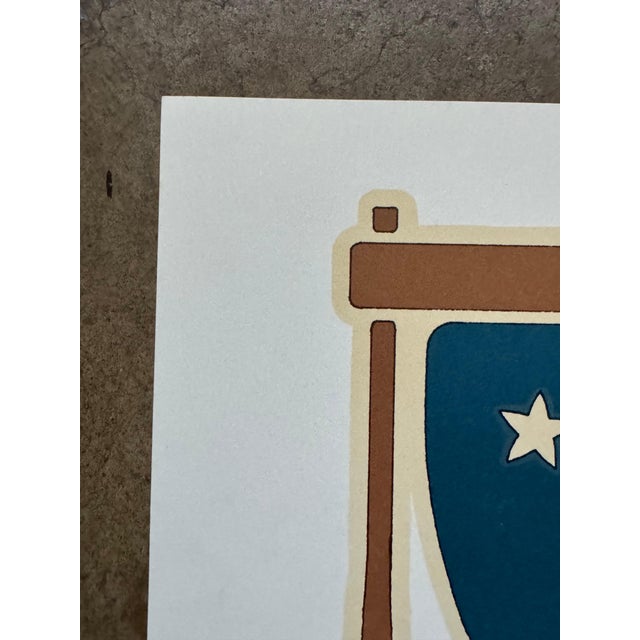 Paper 1976 David Lance Goines "The Antique Guild" Lithograph #56 For Sale - Image 7 of 7