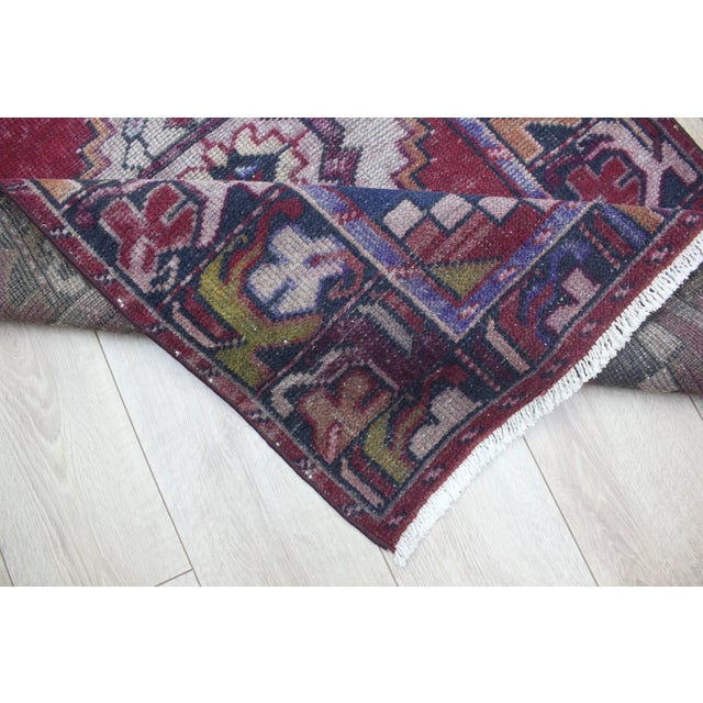 1980s Turkish Red Medallion Runner Rug For Sale - Image 10 of 13