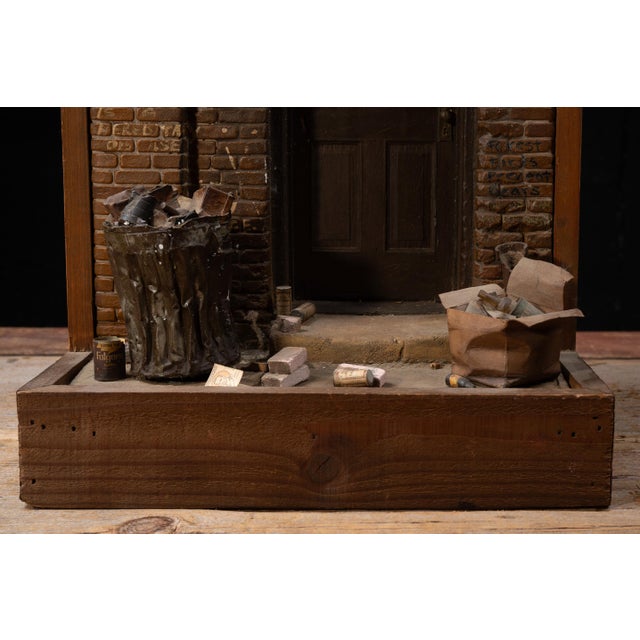 Michael Garman Back Door Illuminated Cityscape Diorama For Sale - Image 13 of 18