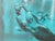Elias Noah "Enlightenment" Contemporary Teal Naturalistic Underwater Seascape with Mermaid, 21st Century For Sale - Image 10 of 11