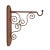 Vintage Iron Rust Scroll Wall Bracket For Sale - Image 4 of 4