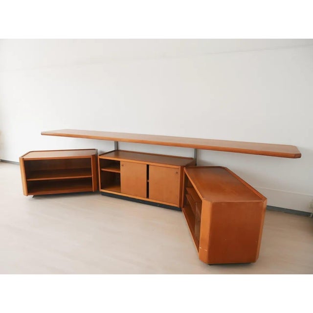 MG14 Modular Bookcase or Sideboard by Osvaldo Borsani for Tecno, 1960, Set of 3 For Sale - Image 3 of 12