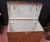 Large English Leather Campaign Luggage Trunk For Sale - Image 3 of 13