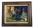 Original Contemporary Impressionist Still Life Painting Frame Signed For Sale