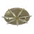 Brass & Crystal Ceiling/Wall Light Made in Italy For Sale