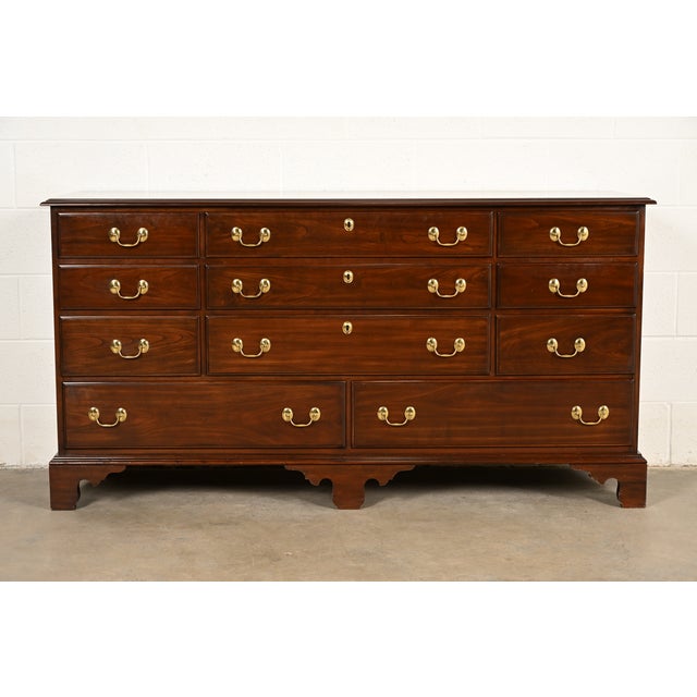 Harden Furniture Georgian Solid Cherry Wood Eleven-Drawer Dresser For Sale - Image 14 of 14