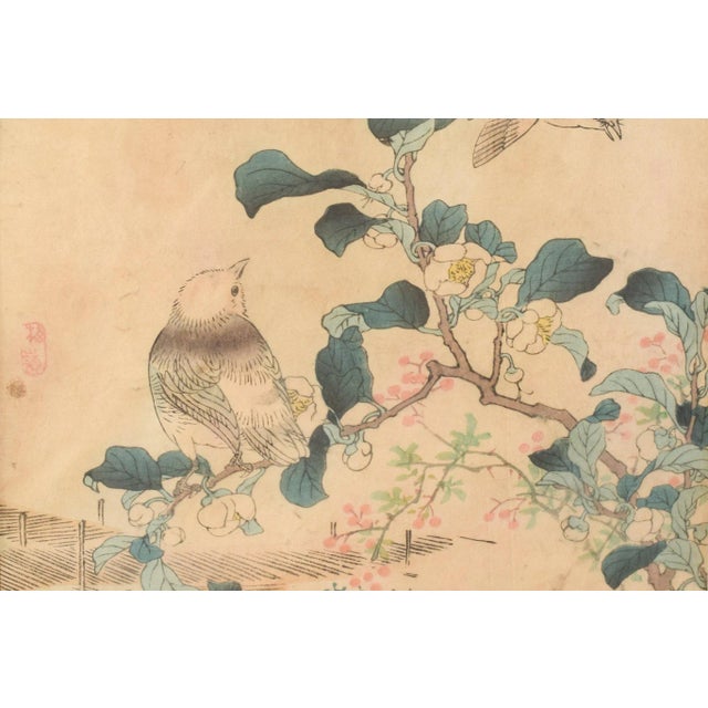 Woodblock with Birds For Sale - Image 5 of 10