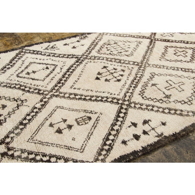 Rug & Kilim Vintage Moroccan Berber Wool Runner by Rug & Kilim, 1950-1959 For Sale - Image 4 of 9