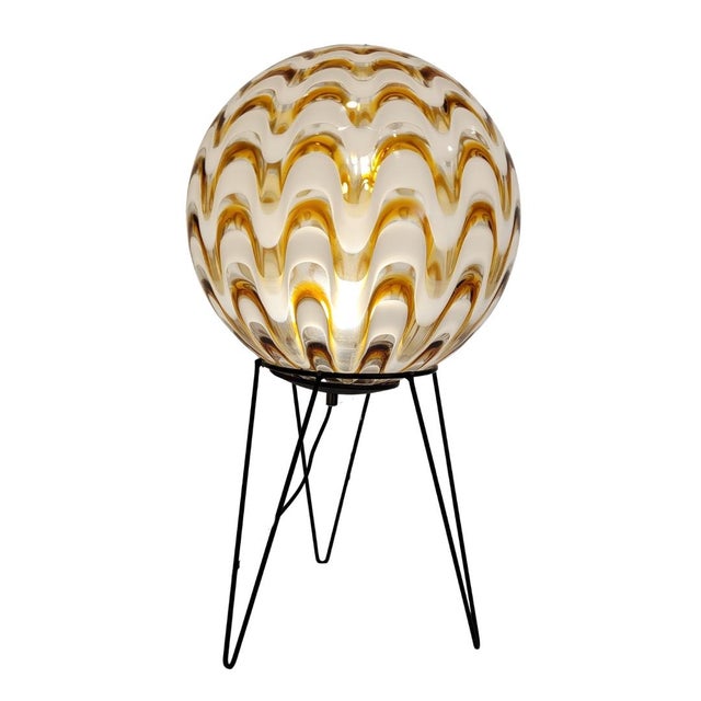 Table lamp / ceiling lamp, Murano glass, Mazzega style, 1970s - Italy Material: Murano glass Style: Mid-century, following...