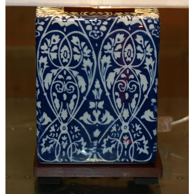 Porcelain Cobalt Vineyard Table Lamp from Ralph Lauren For Sale - Image 14 of 16