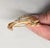 Gold Vintage 1960s Signed Crown Trifari Abstract Goldtone Faux-Citrine & Clear Rhinestone Brooch For Sale - Image 8 of 8