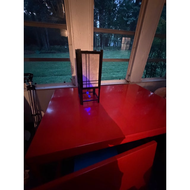 Vintage Dining Table With Extender Leaf Circa 1970s After Baughmann Style For Sale - Image 16 of 18