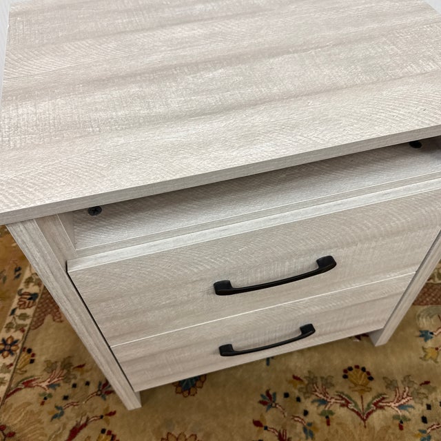 Galano Modern Nightstand, Dusty Gray Oak For Sale - Image 12 of 12