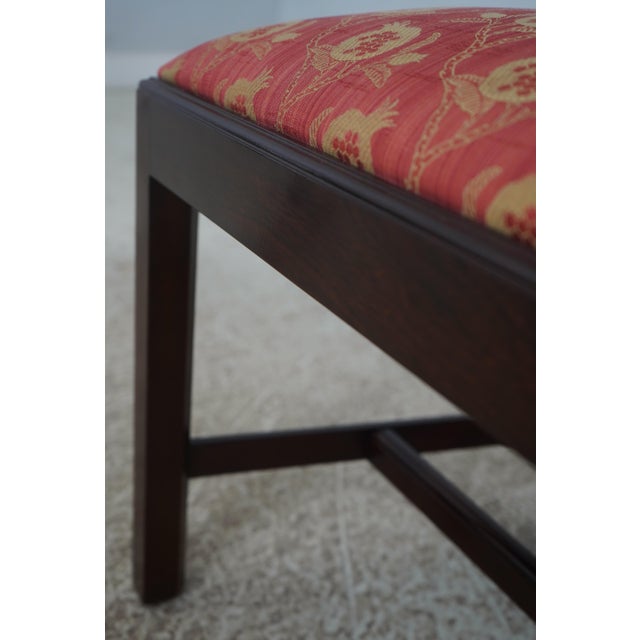 Set of 10 Henkel Harris Model 115 Mahogany Dining Room Chairs For Sale - Image 13 of 18