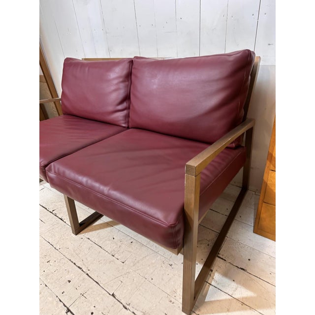 Vintage Two-Seater Sofa in Red Leather by Andy Thornton, 1995 For Sale - Image 6 of 13