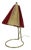 Brass & Fabric Table Light in the style of Kalmar, Austria, 1960s For Sale