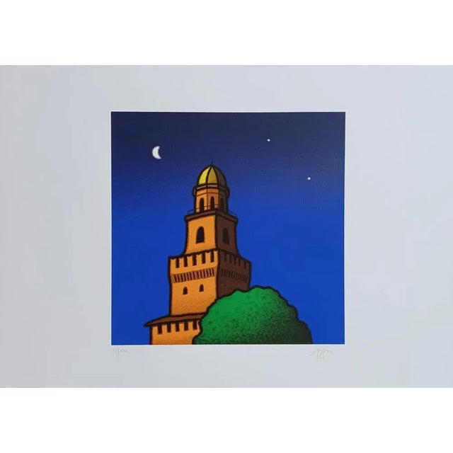 Contemporary Tino Stefanoni, Castello Sforzesco, 1997, Silkscreen For Sale - Image 3 of 3