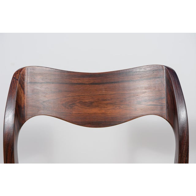 Mid-Century Model 71 Dining Chairs in Rosewood by Niels Moller from J.L. Møllers, 1960s, Set of 4 For Sale - Image 15 of 18
