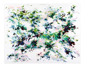 Contemporary Abstract Acrylic on Canvas Paiting "Record of Undefined Color 32" by Kyong Lee